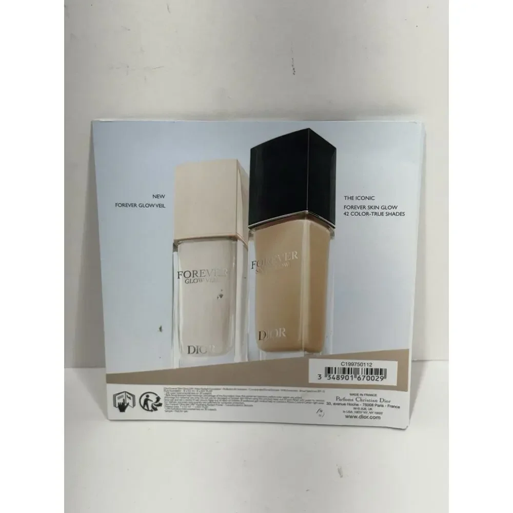 2 Sample DIOR Foreve Hydrating Glow Foundation Diorshow Max 4D Lash Primer Serum